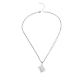 Kwan Collections Baroque Cultured Pearl & White Zircon Drop Necklace, 18"